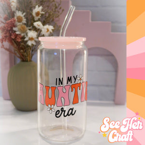 "Auntie Era" Glass Can